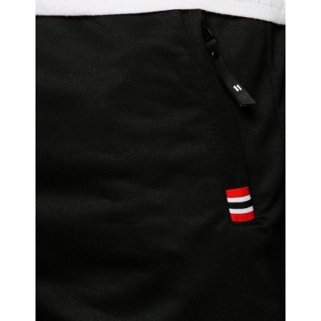 Čierne teplákové kraťasy pre pánov SX1191