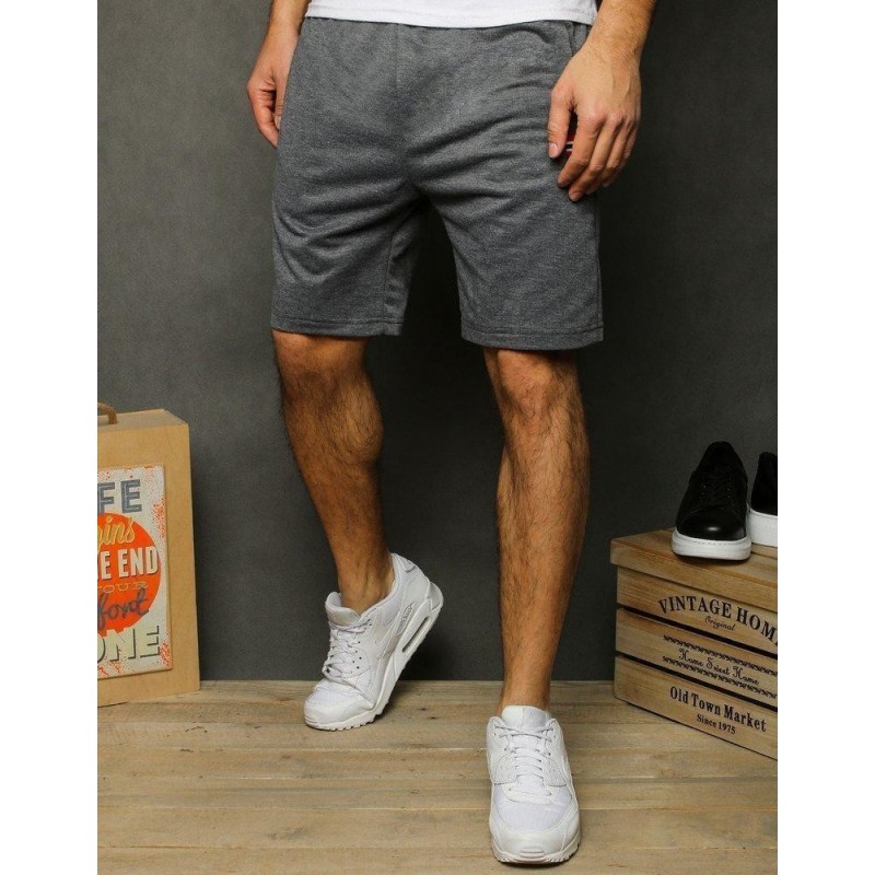 Sivé teplákové kraťasy pre pánov SX1192