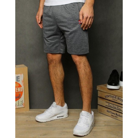 Sivé teplákové kraťasy pre pánov SX1192