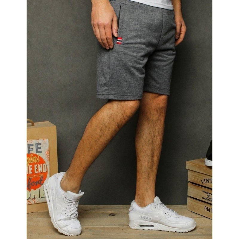 Sivé teplákové kraťasy pre pánov SX1192