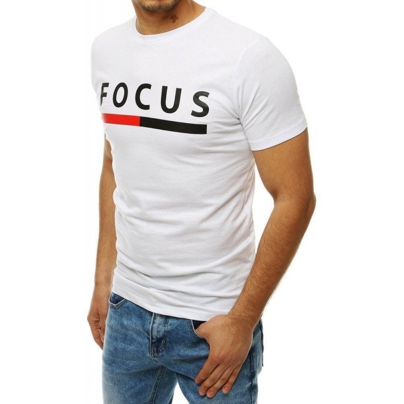 Pánske tričko s potlačou RX4167 - biele