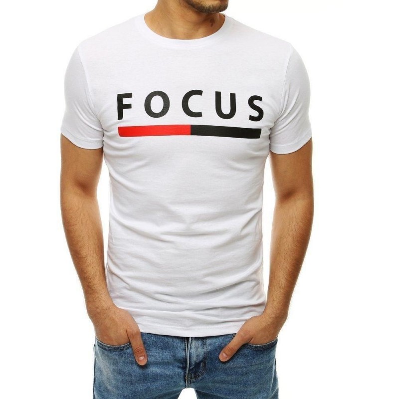 Pánske tričko s potlačou RX4167 - biele