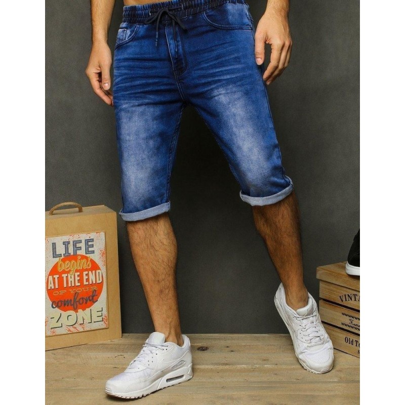 Modré pánske džínsové kraťasy SX1210