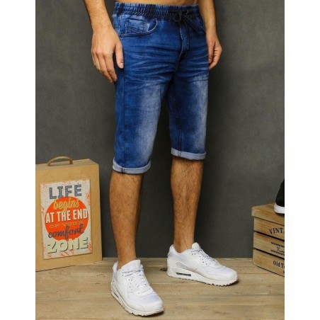 Modré pánske džínsové kraťasy SX1210