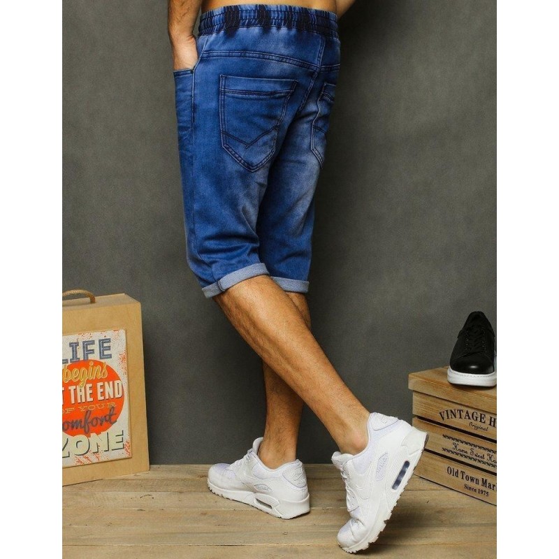 Modré pánske džínsové kraťasy SX1210