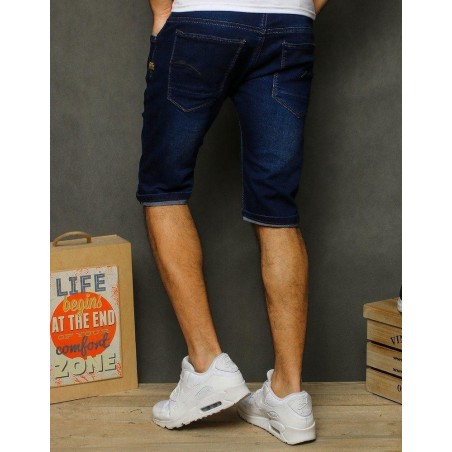 Tmavomodré pánske džínsové kraťasy SX1223