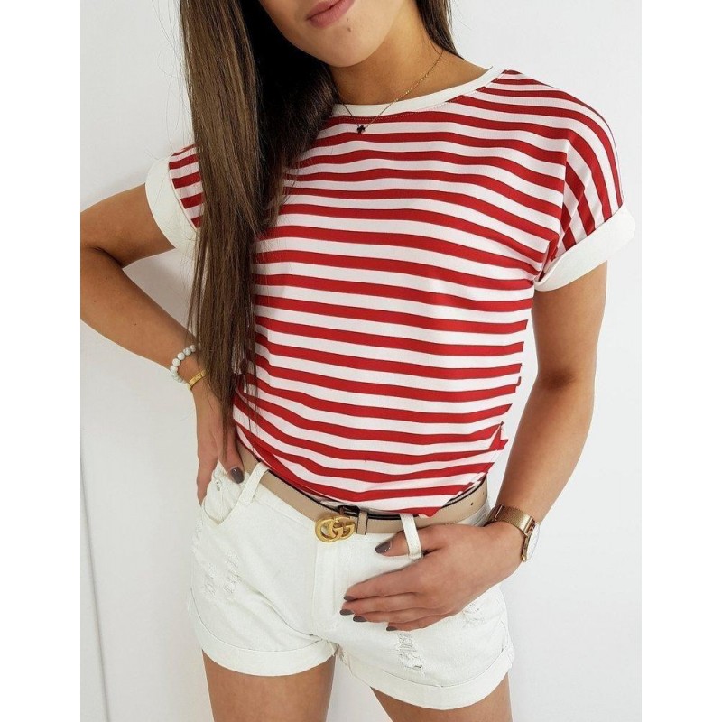 Červené dámske tričko PORTOS RY1370