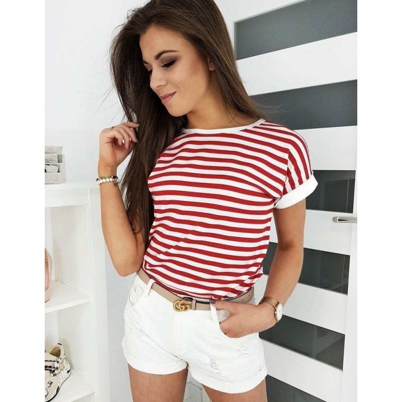 Červené dámske tričko PORTOS RY1370