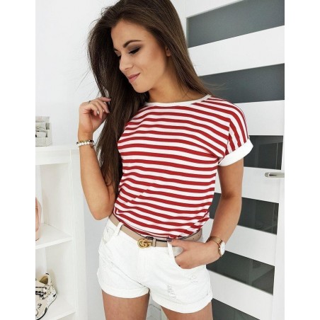 Červené dámske tričko PORTOS RY1370