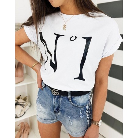 Biele dámske tričko NUMBER ONE RY1386