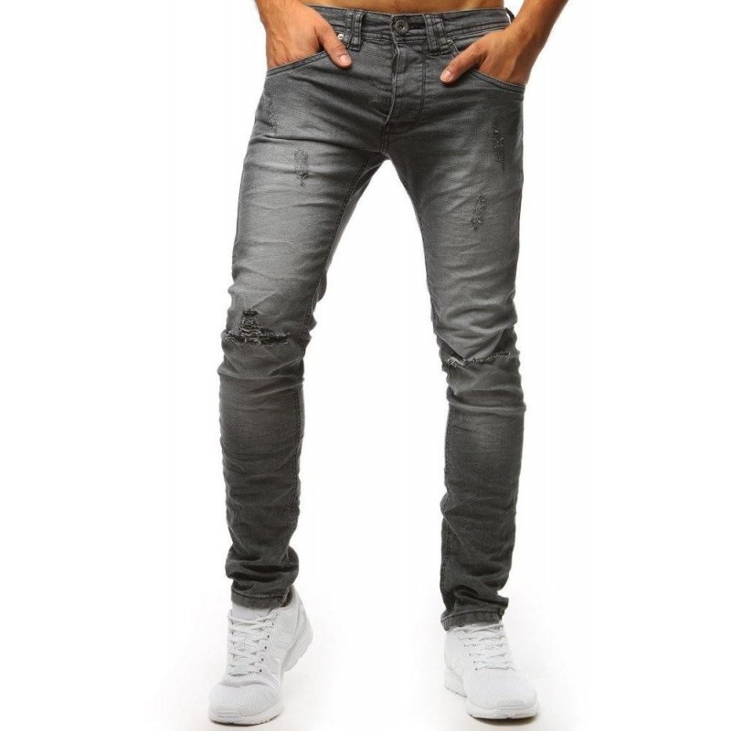 Pánske rifľové nohavice (ux1388) - sivé