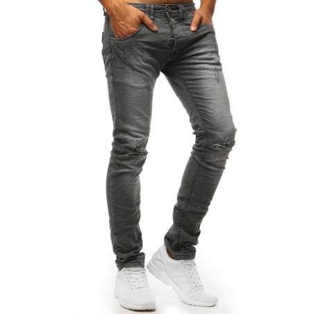 Pánske rifľové nohavice (ux1388) - sivé