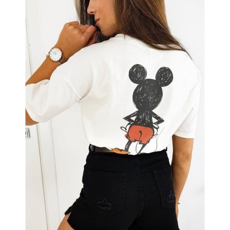Dámske tričko MICKY DUO RY1417 - biele