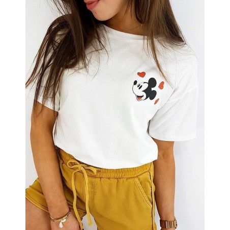 Dámske ecru tričko MICKY TWO RY1424