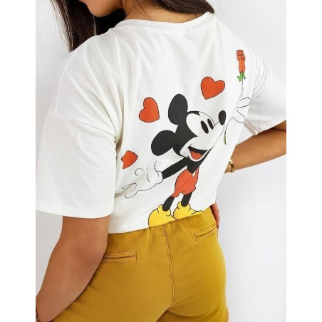 Dámske ecru tričko MICKY TWO RY1424