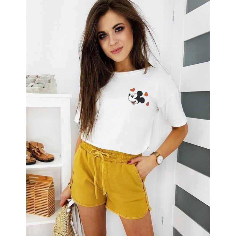 Dámske ecru tričko MICKY TWO RY1424