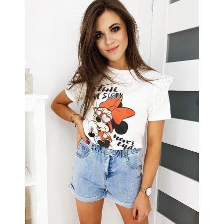 Dámske tričko MINNI LOVE STORY RY1425 - ecru