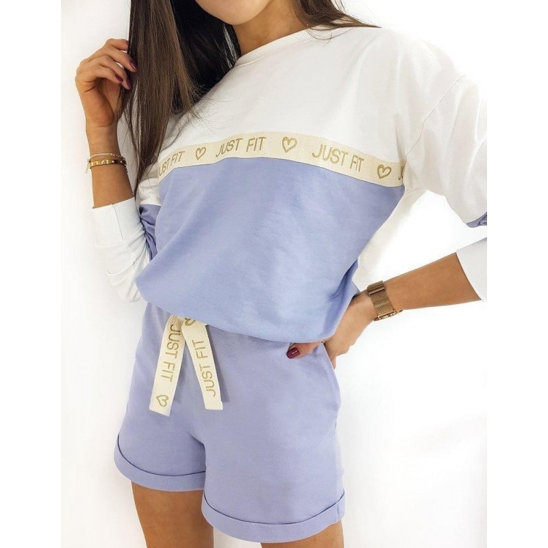 Dámska fialová súprava JUST FIT LOVE AY0251