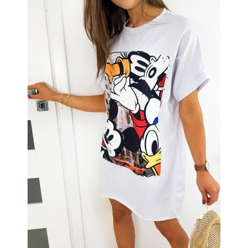 Dámske šaty CITY MICKY EY1246 - biele