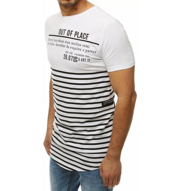 Pánske tričko s krátkym rukávom RX4214 - biele