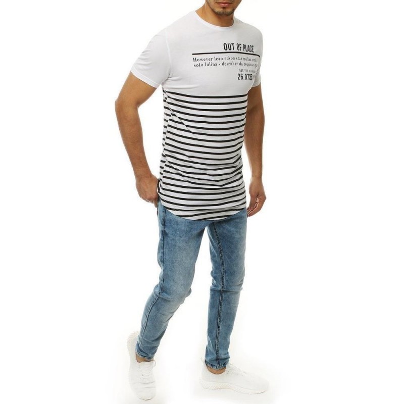 Pánske tričko s krátkym rukávom RX4214 - biele