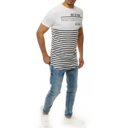 Pánske tričko s krátkym rukávom RX4214 - biele