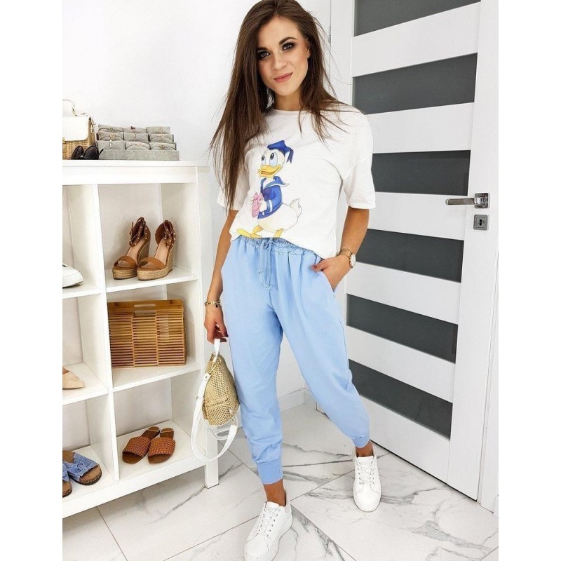 Dámske ecru tričko DONALD LOVE RY1444