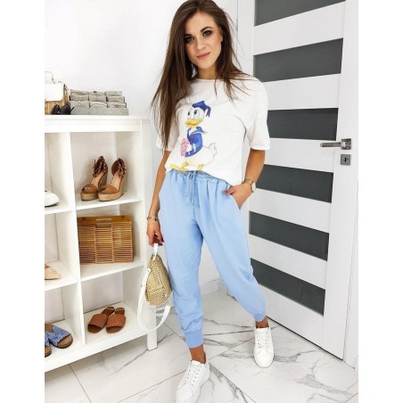 Dámske ecru tričko DONALD LOVE RY1444