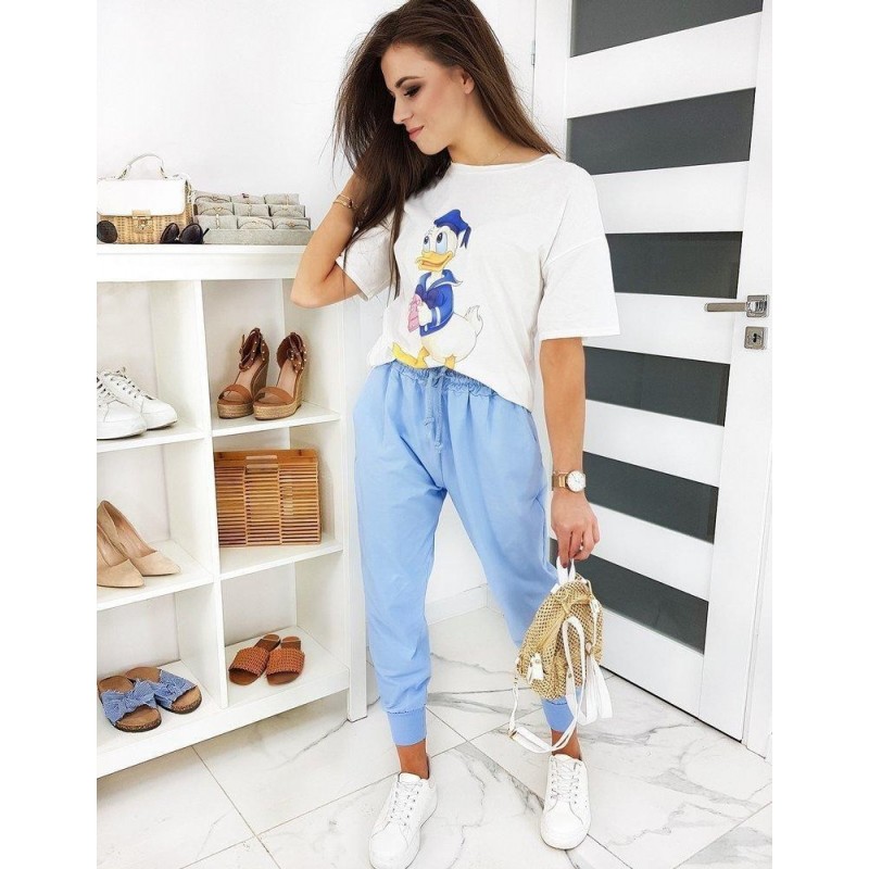 Dámske ecru tričko DONALD LOVE RY1444