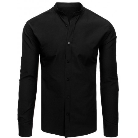Pánska čierna elegantná košeľa DX1870