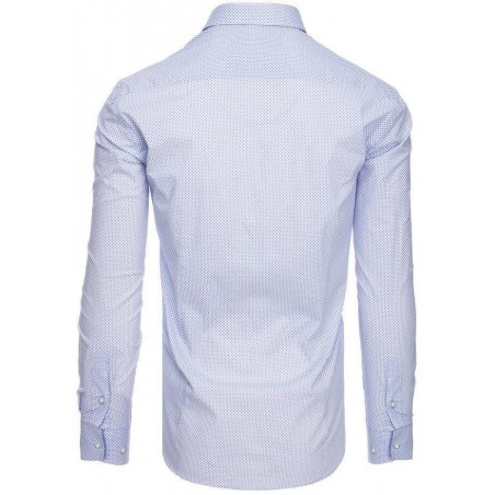 Biela pánska vzrovaná košeľa DX1871