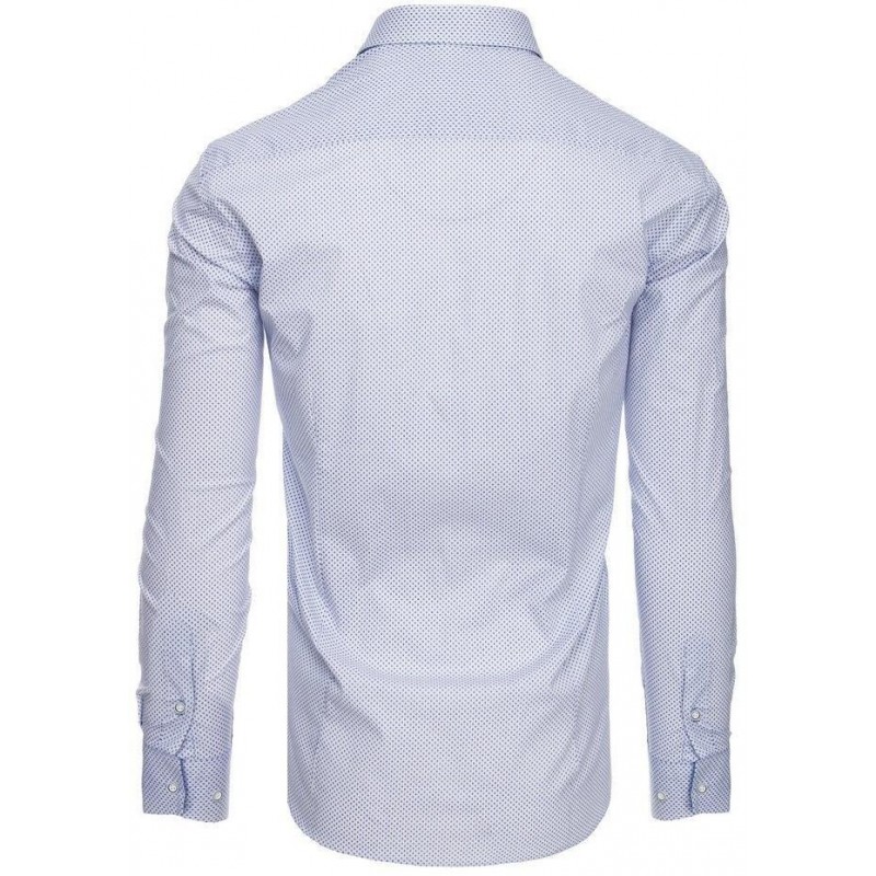 Pánska vzorovaná košeľa DX1886 - biela