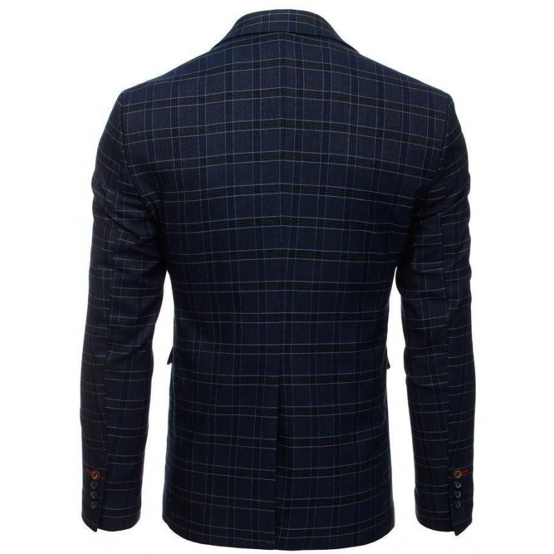 Tmavomodré pánske casual sako MX0508