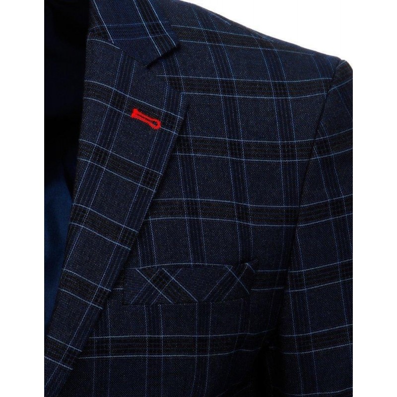 Tmavomodré pánske casual sako MX0508
