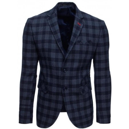 Tmavomodré pánske casual sako MX0516