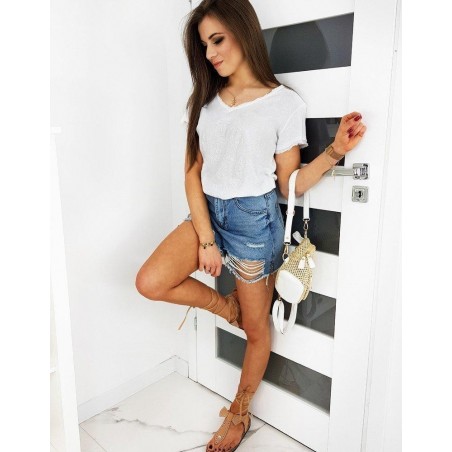 Dámske biele tričko FORMENTERA RY1457