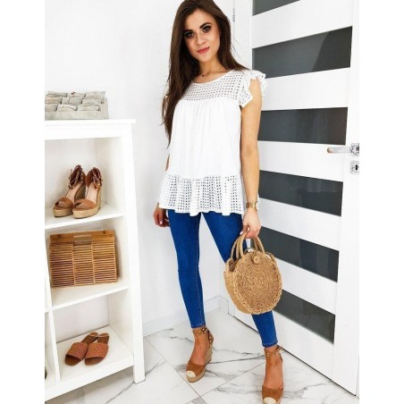 Dámska biela blúzka SONITA RY1485