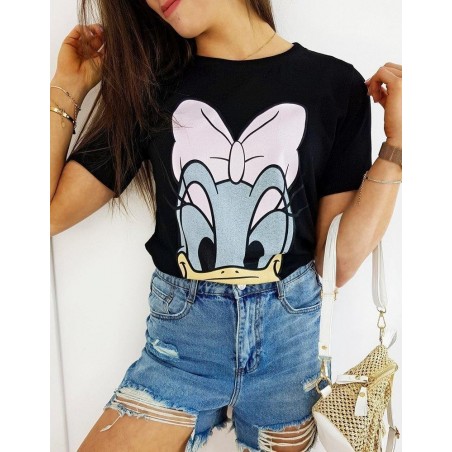 Čierne tričko pre dámy DAISY DO RY1486