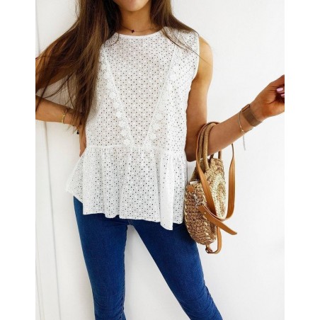Biela dámska blúzka BUENITA RY1499