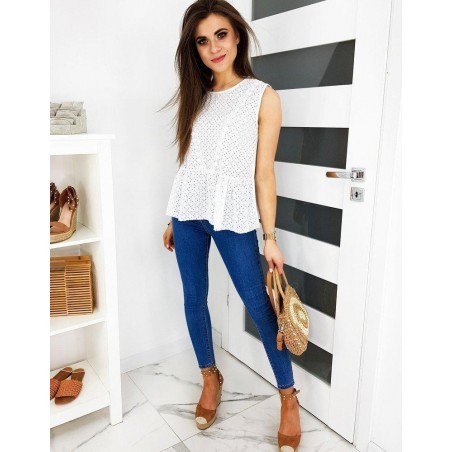Biela dámska blúzka BUENITA RY1499