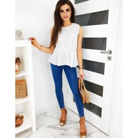 Biela dámska blúzka BUENITA RY1499