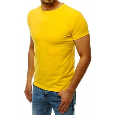 Žlté tričko bez potlače pre mužov RX4215