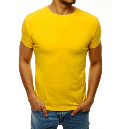 Žlté tričko bez potlače pre mužov RX4215