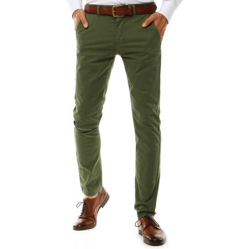 Pánske zelené chino nohavice UX2579
