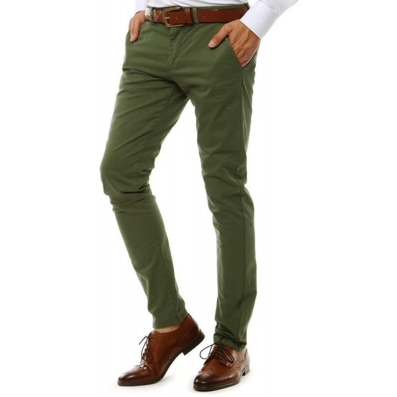 Pánske zelené chino nohavice UX2579
