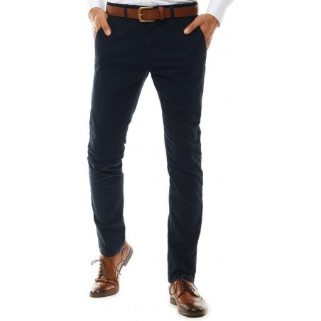 Pánske chino nohavice UX2582 - tmavomodré