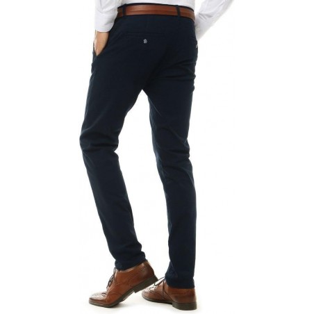 Pánske chino nohavice UX2582 - tmavomodré