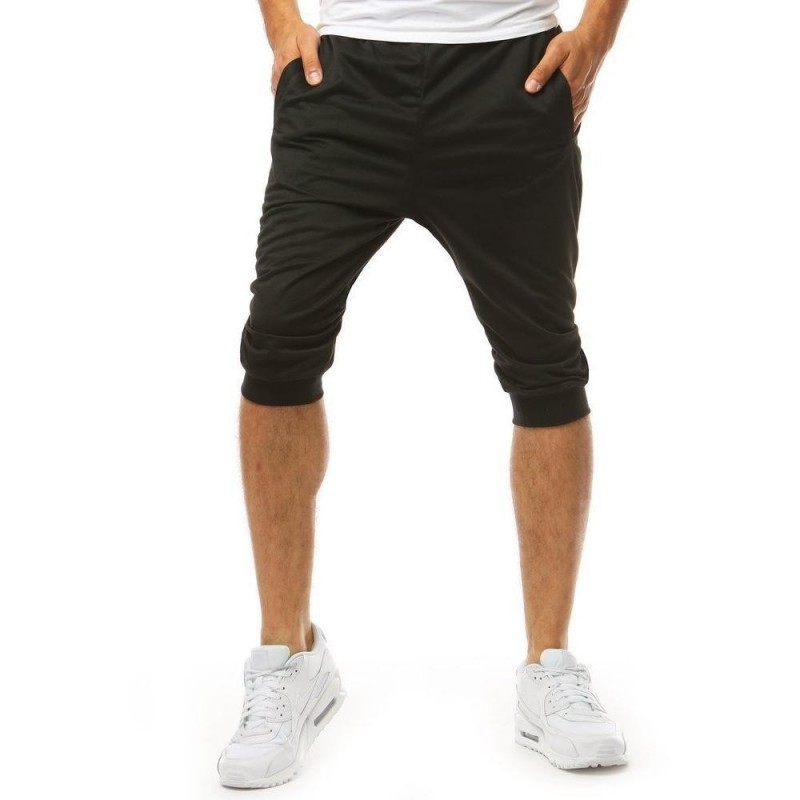 Čierne teplákové pánske kraťasy SX1227