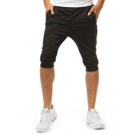 Čierne teplákové pánske kraťasy SX1227