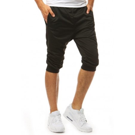 Čierne teplákové pánske kraťasy SX1227